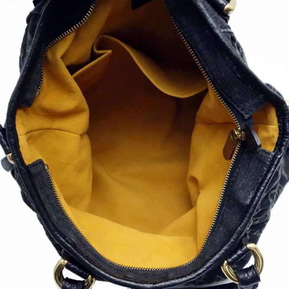 Louis Vuitton Cabby Black Tote Noir Monogram Neo Denim Bag